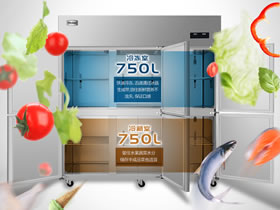 海尔立式六门双温厨房冰箱SLB-1500C3D3